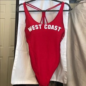 West Coast Bathing Suit One Piece Forever 21 Large